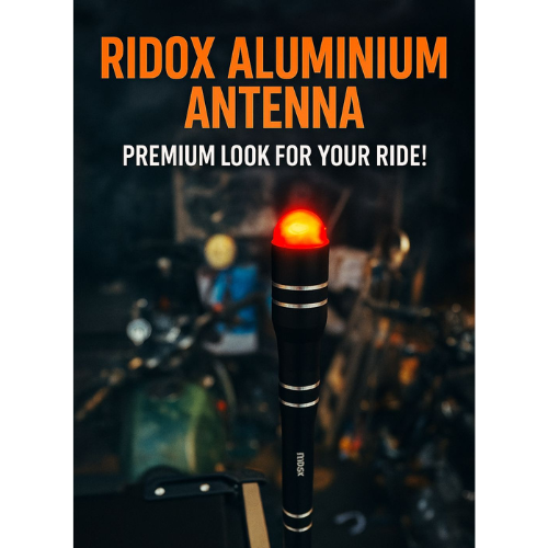 Ridox Aluminium Antenna – Premium Look, Changeable LED Bulb