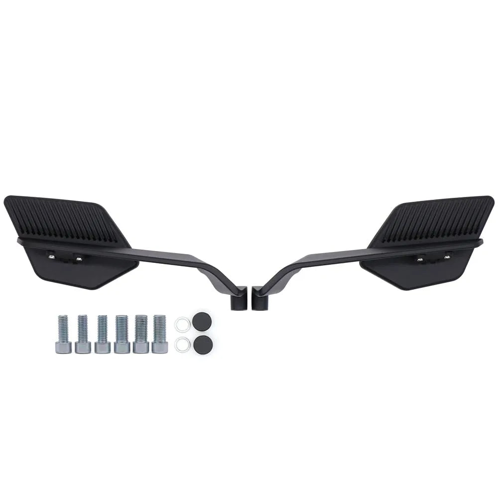 Blade Wing Rear View Mirror for Motorcycle/scooty | Universal Fit | Sporty Aerodynamic Design (Metal)