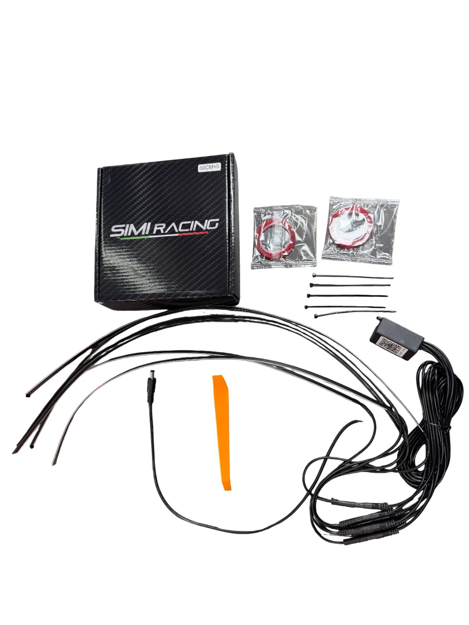 RGB Ambient LED Light Kit for Bike/scooty (6 PCS) | Bluetooth App Controlled | Music Sync | Multicolor Motorcycle Neon Lights