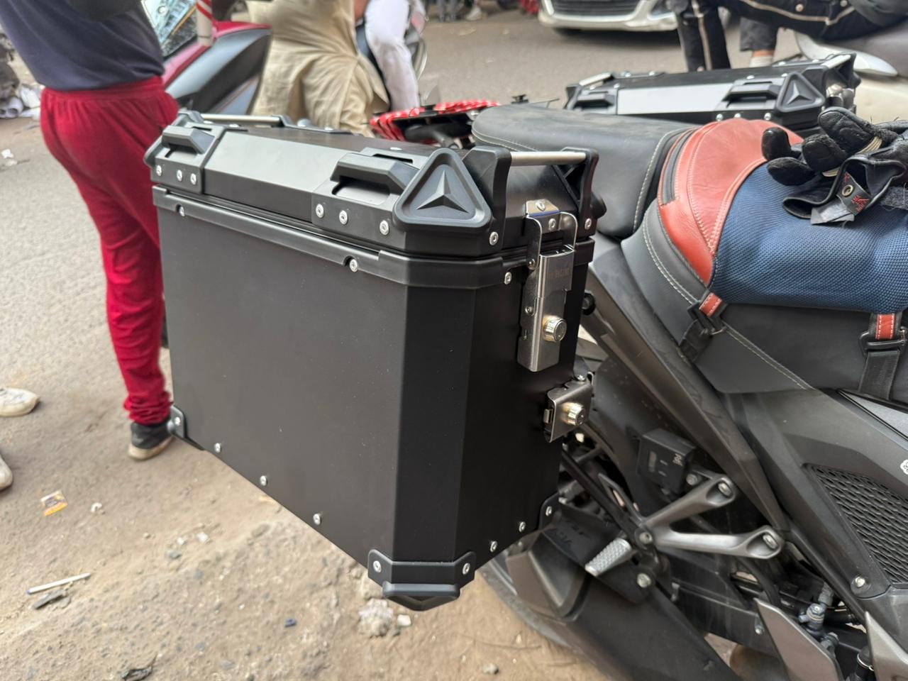 74L Motorcycle Pannier Box Set (Pair – 2x 37L) – Durable, Waterproof Side Luggage for Extra Storage (Pack of 2, Top Box Not Included